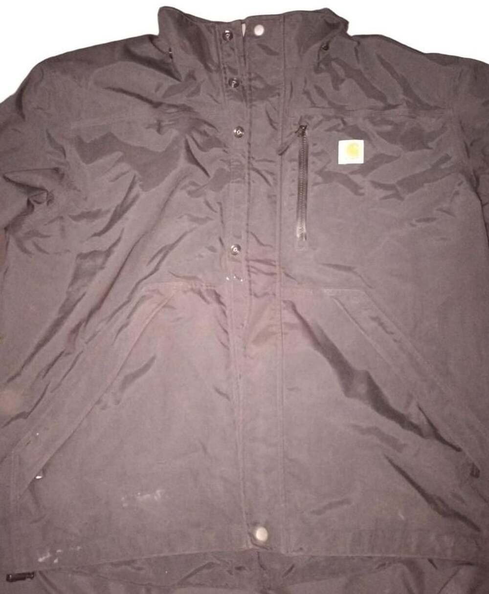 R Carhartt Storm Defender Shoreline Waterproof Breathable Rain Jacket Black